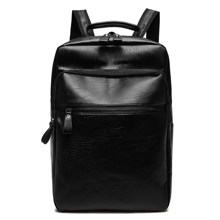 Sleek Leather Laptop Backpack Bowlift