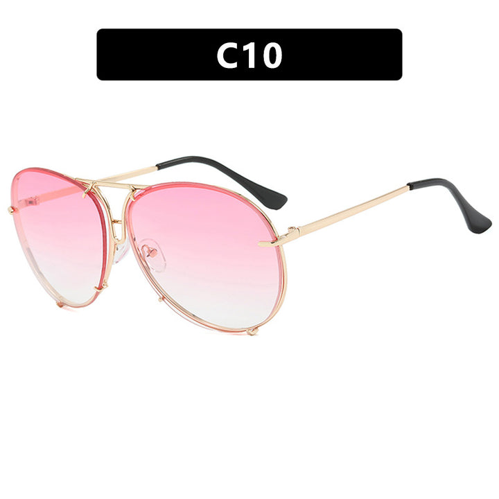 Ladies' flight sunglasses with stylish metal frame and UV protection Bowlift