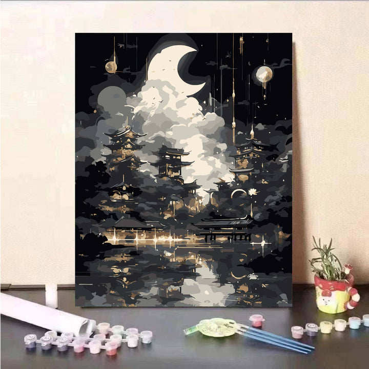 Scenic Landscape Paint by Numbers Kit Bowlift