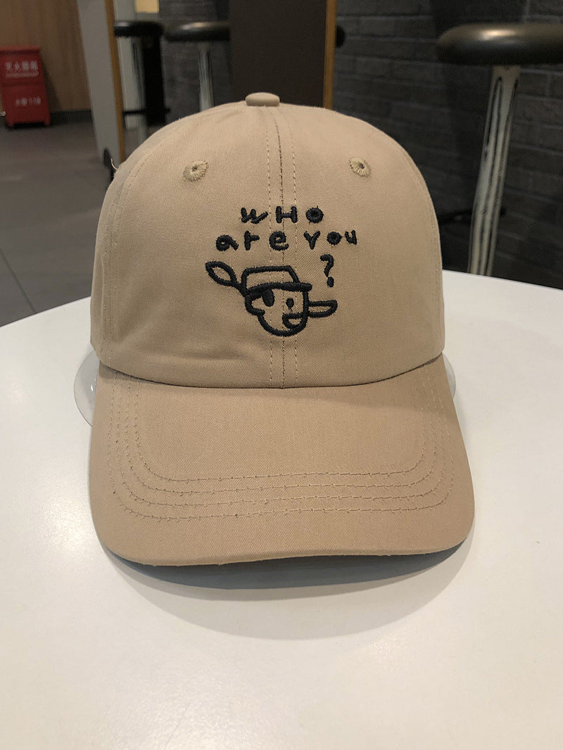 Men's Embroidered Character Casual Cap Bowlift