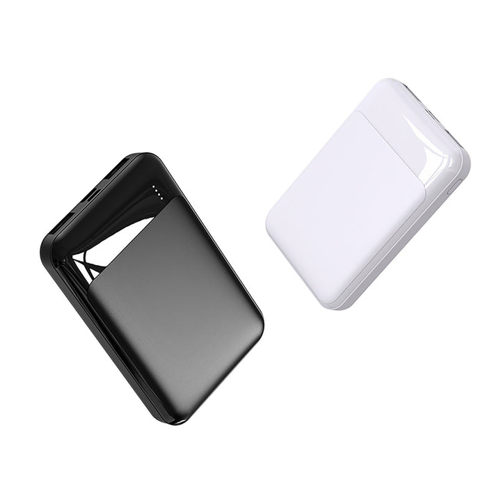 Portable power bank with integrated charging cable and fast charging function Bowlift