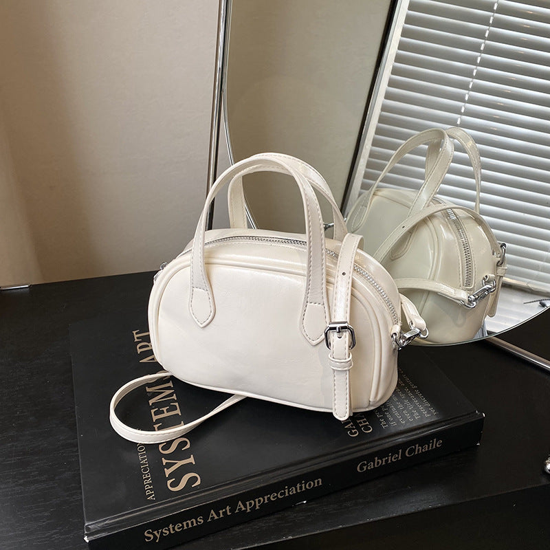 Premium Mini Leather Handbag Bowlift