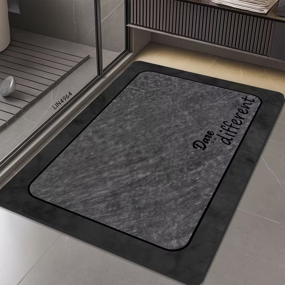 Geometric Hexagonal Pattern Bath Mat Bowlift