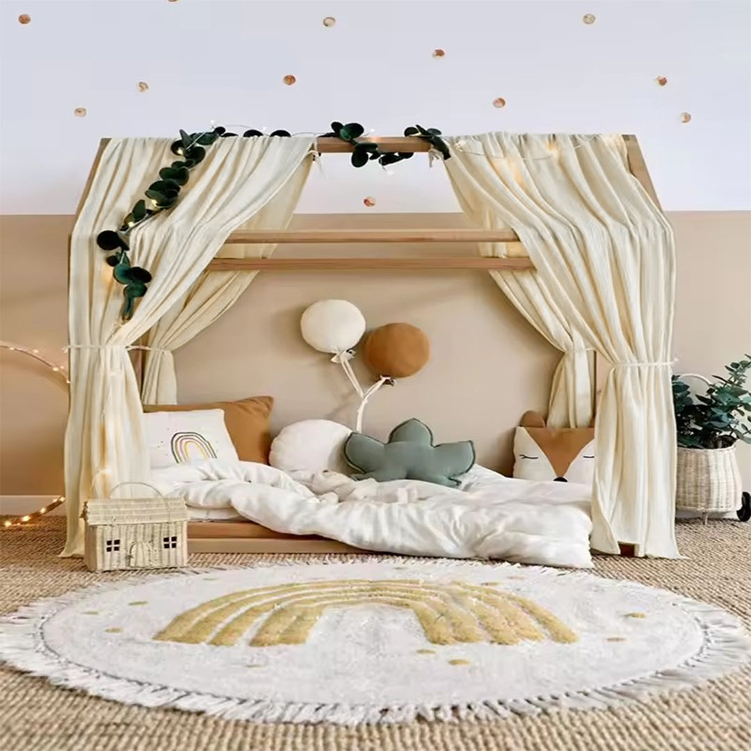 Cozy Canopy Bed Curtain Set Bowlift