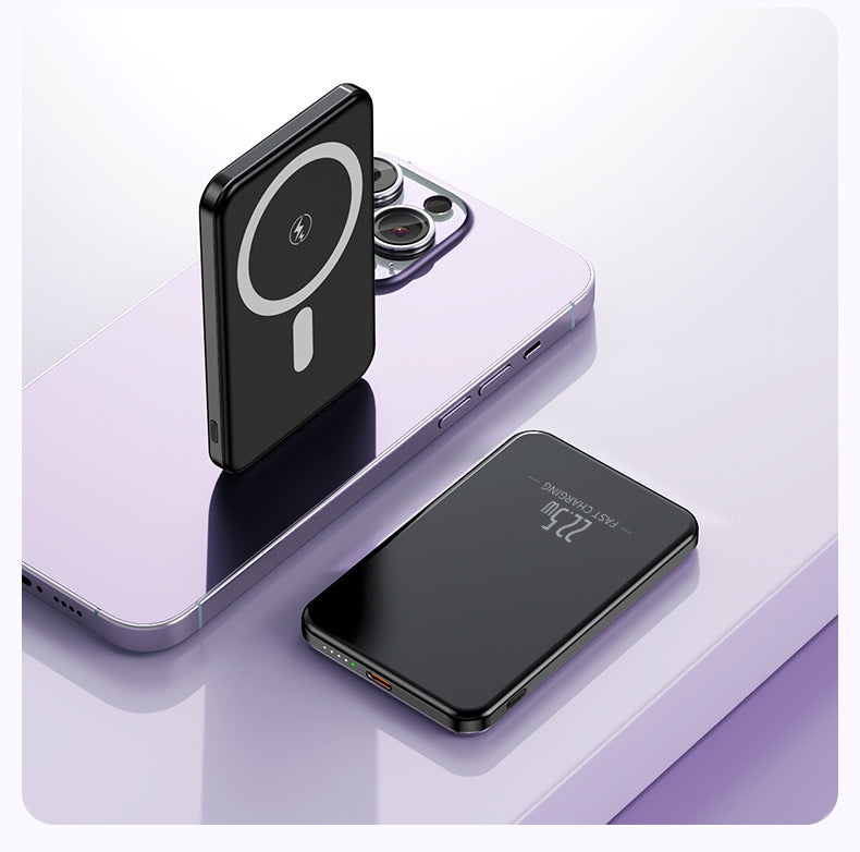 Portable power bank with magnetic function Bowlift