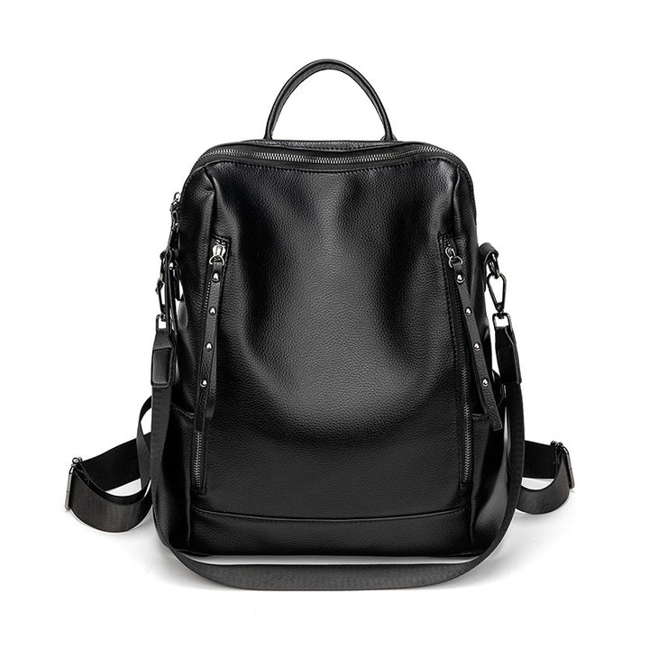 Structured Leather Backpack Bowlift