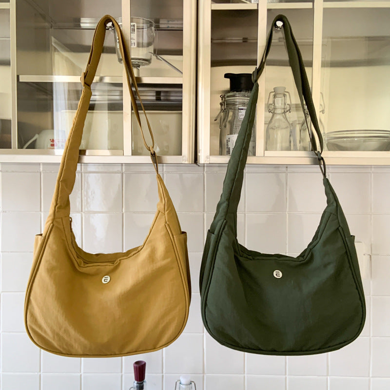 Lightweight Soft Fabric Shoulder Bag Bowlift