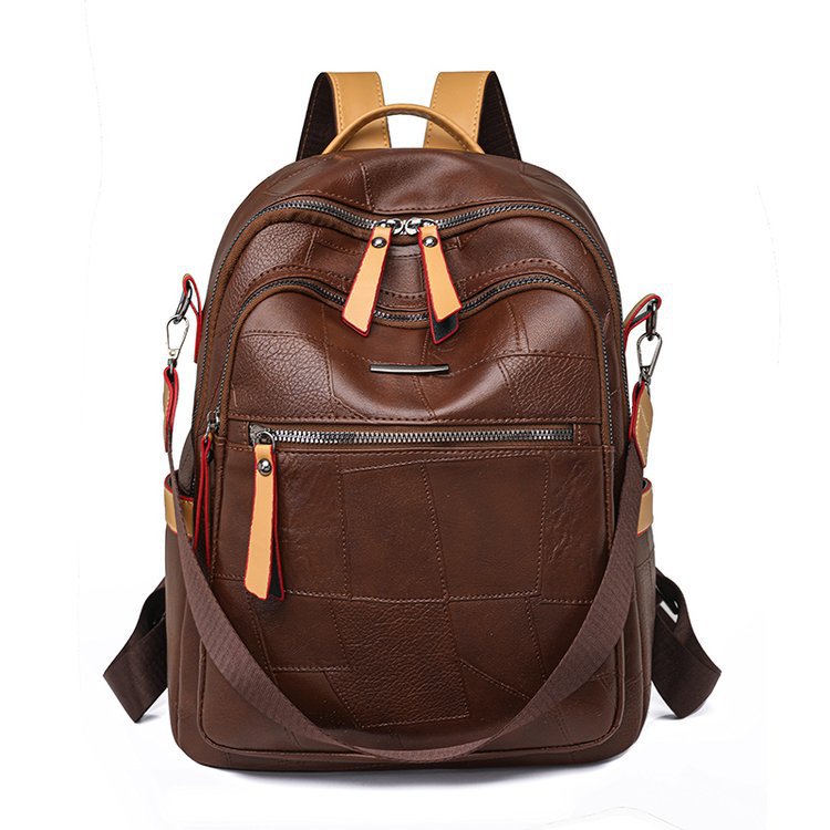 Versatile Multi-Functional Leather Backpack Bowlift