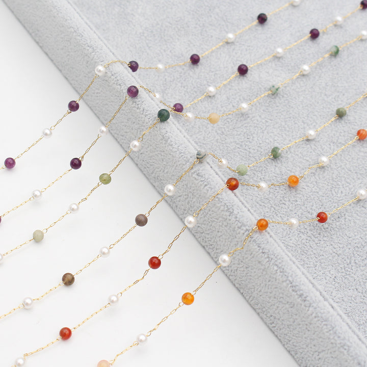 Elegant Multi-Color Eyewear Chain Bowlift