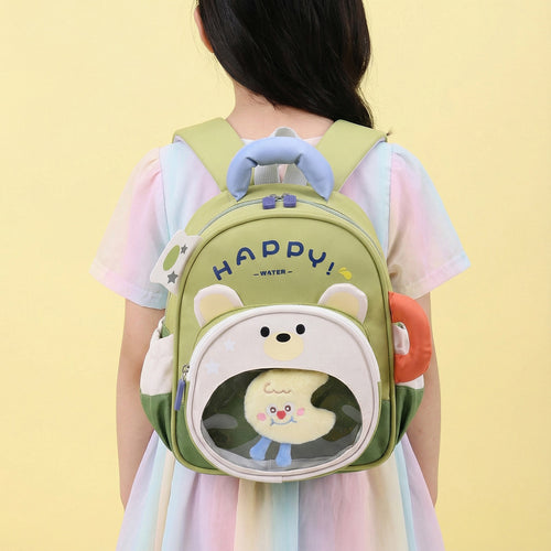 Cute Bear-Themed Backpack Bowlift