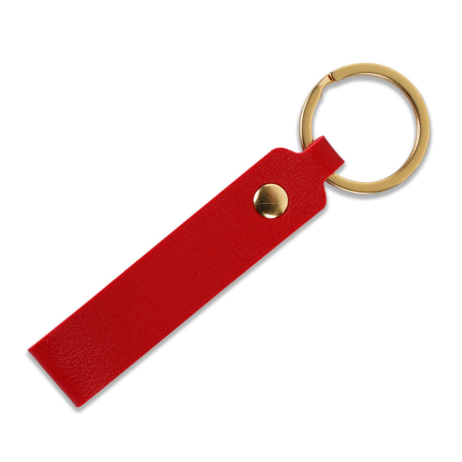 Unisex keychain made of high-quality artificial leather with practical loop Bowlift