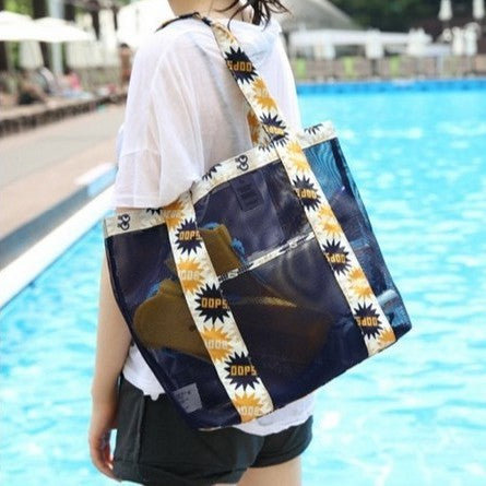 Mesh Beach Tote Bag Bowlift