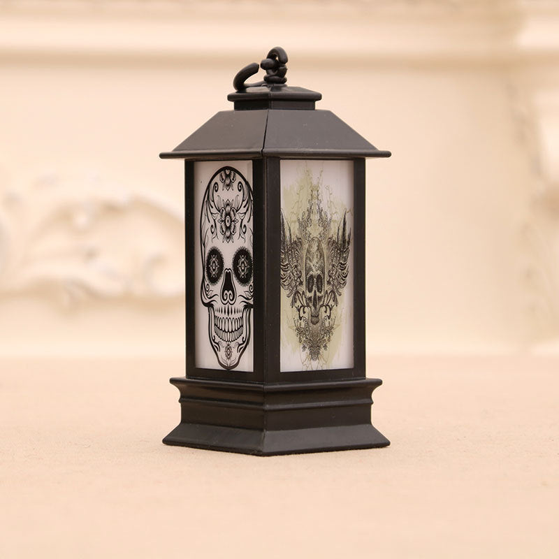 Decorative Lantern with Spooky Halloween Theme Bowlift