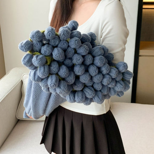 Knitted Sweater With Floral Design Bowlift