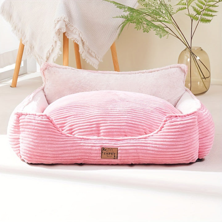 Plush Corduroy Dog Bed