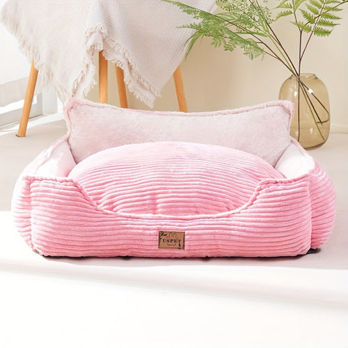 Plush Corduroy Dog Bed