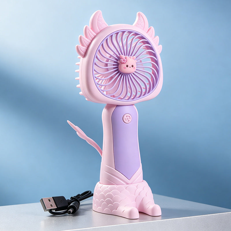Women's portable hand fan with cute cat design Bowlift