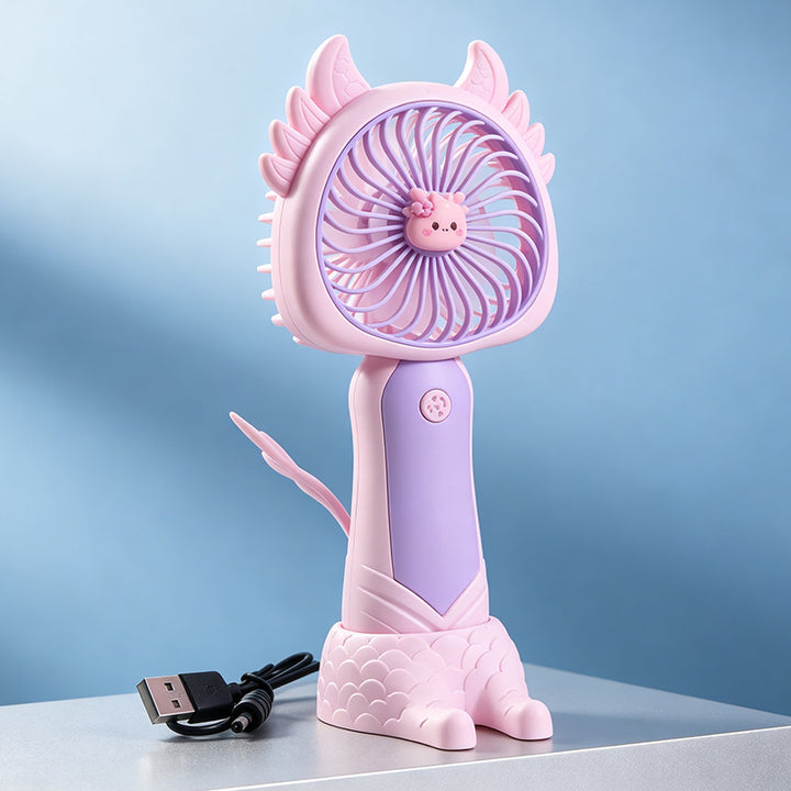 Women's portable hand fan with cute cat design Bowlift