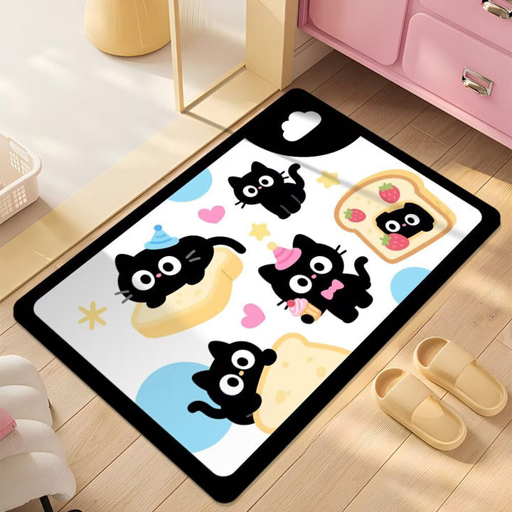 Cute Cartoon Dog Shower Mat Bowlift