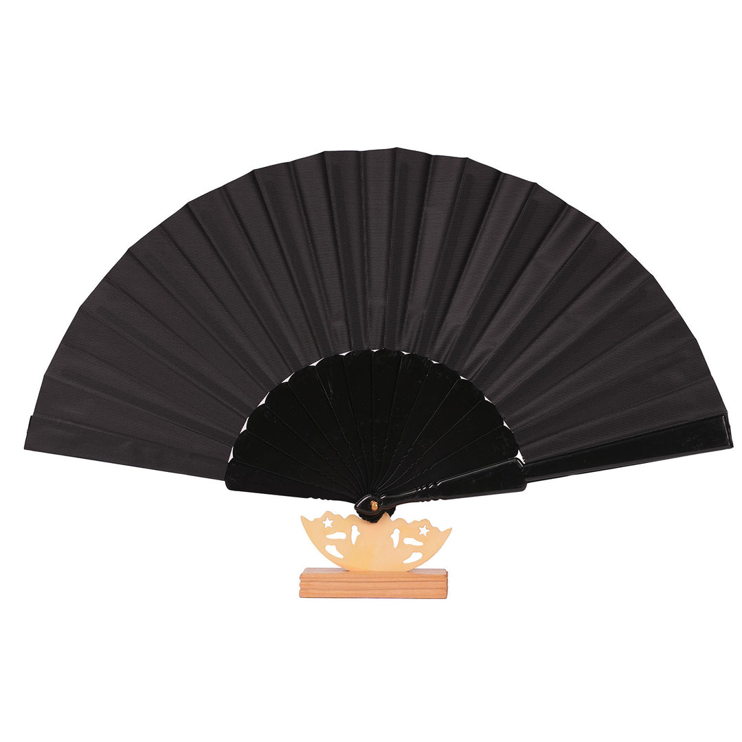 Women's artistic hand fan with filigree wooden handle Bowlift
