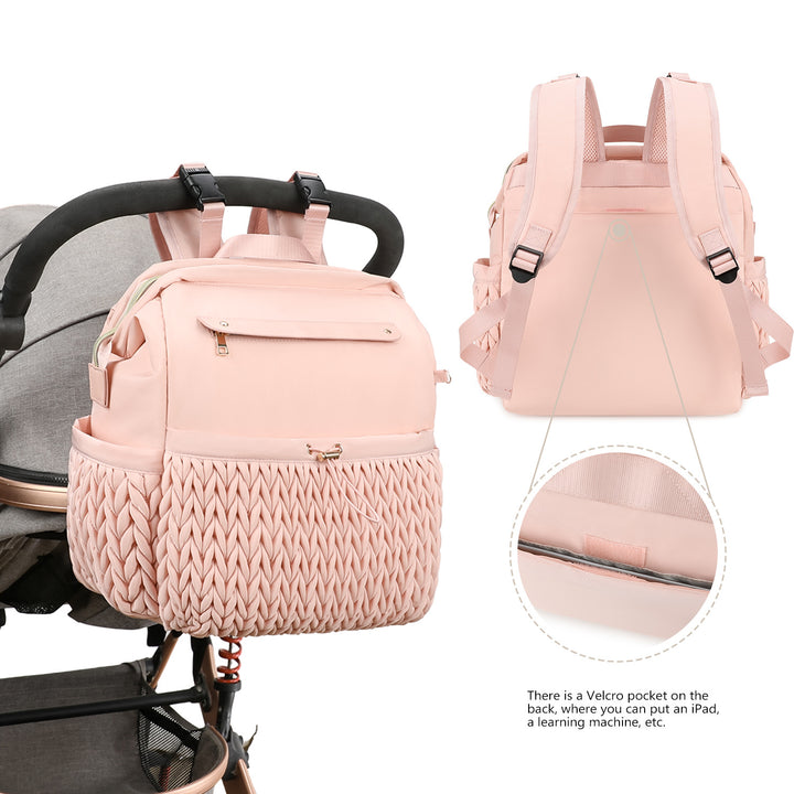 Fashionable backpack with braided design Bowlift