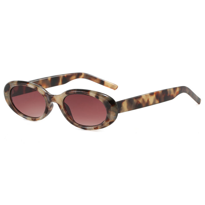 Women's oval sunglasses with transparent effect and UV protection Bowlift