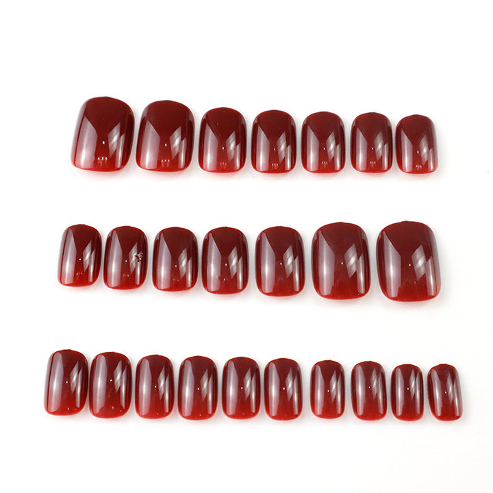 Glossy Long-Lasting Press-On Nail Set Bowlift