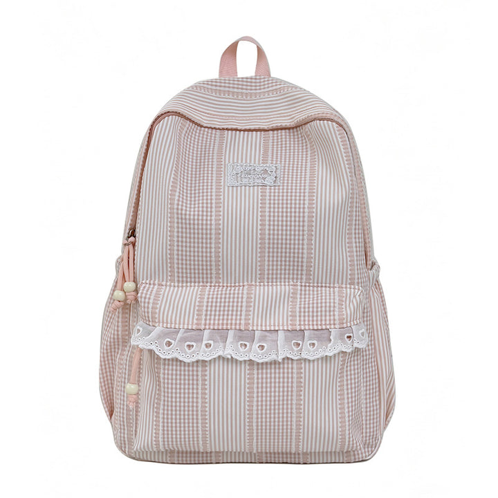 Stylish Striped Design Backpack Bowlift