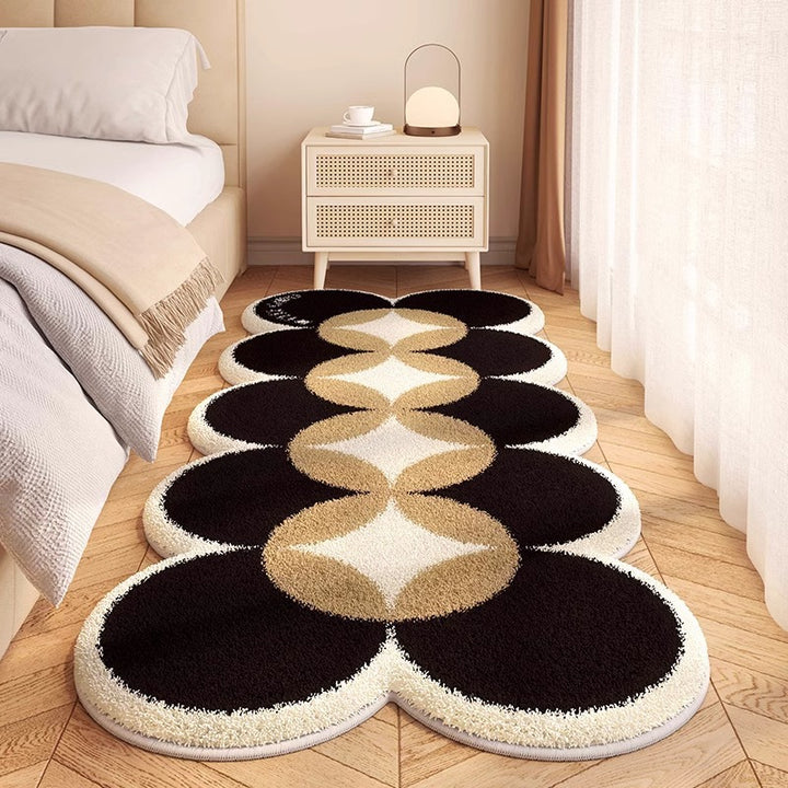 Artistic Wavy Edge Area Rug for Home Decor
