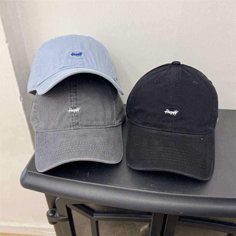 Men's Frayed Cotton Adjustable Baseball Cap Bowlift