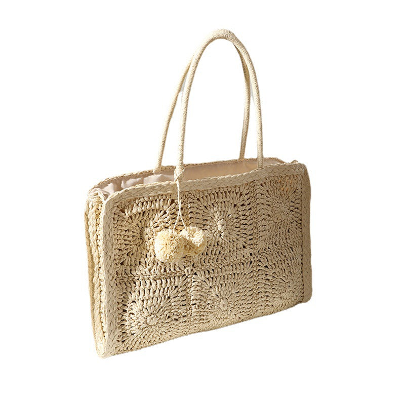 Handcrafted Macrame Beach Bag Bowlift