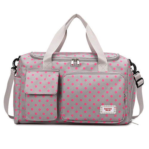 Spacious Polka Dot Travel Duffel