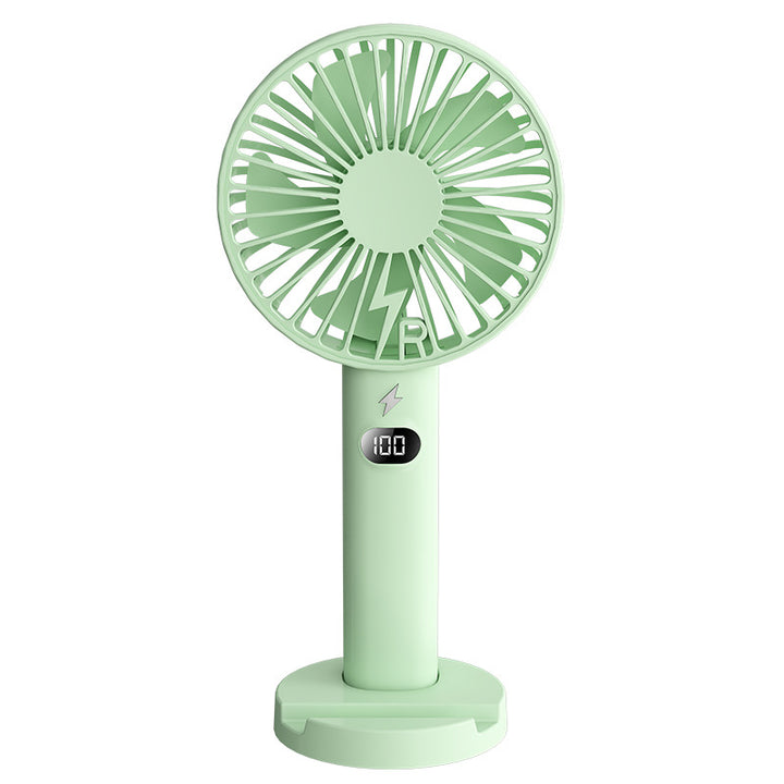 Women Portable Battery Fan with LCD Display and Variable Speed Control Bowlift