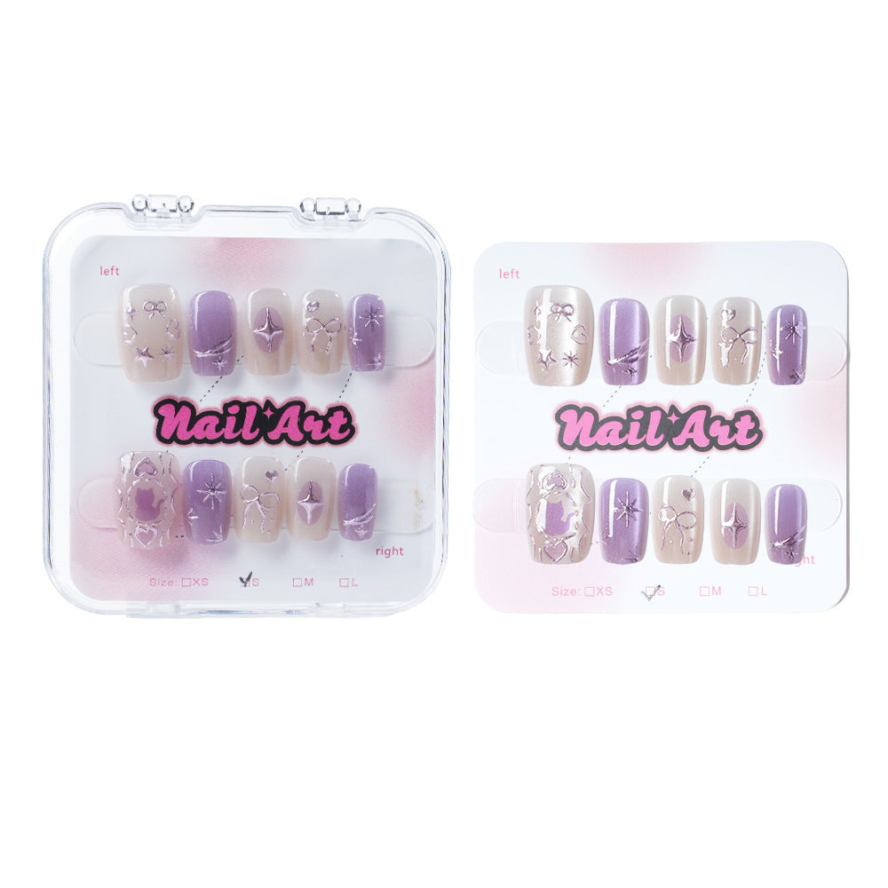 Elegant Premium Press-On Nail Art Set Bowlift