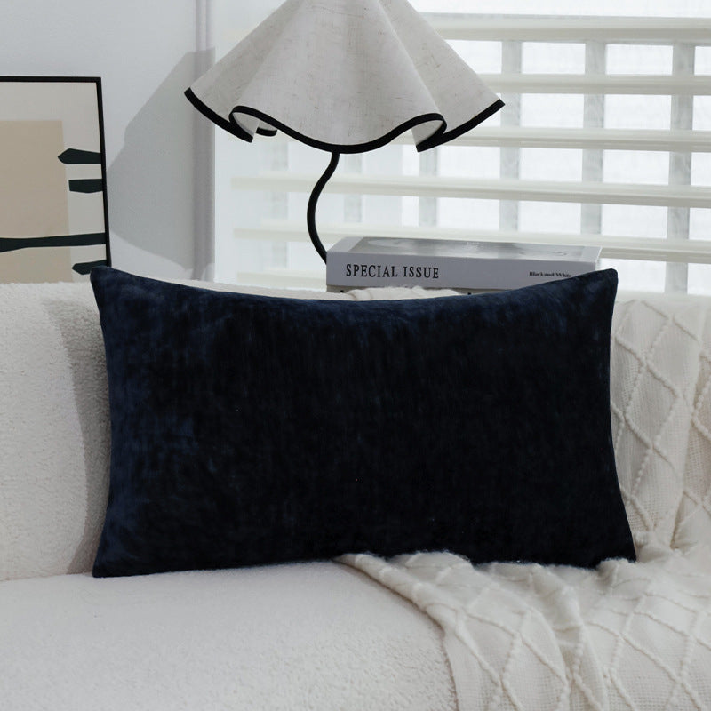 Rectangular pillowcase made of microvelvet with a soft plush finish and concealed zipper Bowlift