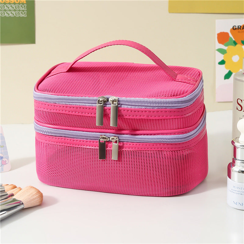 Dual Compartment Makeup Organizer Case Bowlift