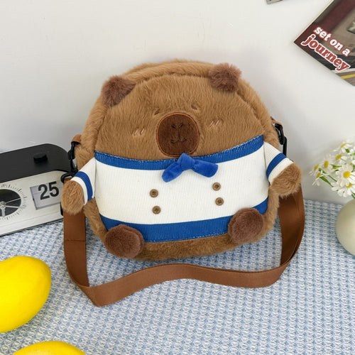 Cozy plush handbag in animal design Bowlift