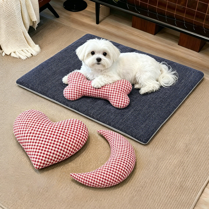 Unisex Playful and cozy pet mat with cushion shapes Bowlift