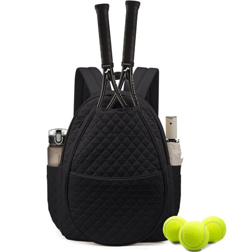 Quilted Tennis Racket Backpack Bowlift