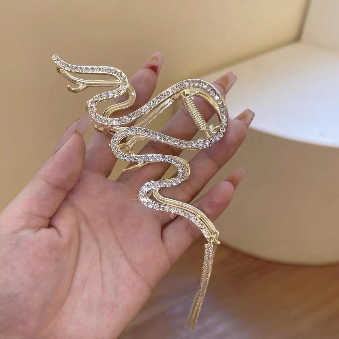 Artistic Snake-Designed Hair Clip Bowlift