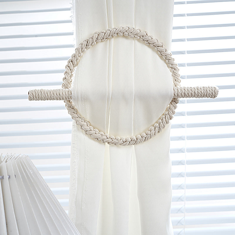 Macramé Curtain Tieback Holder Bowlift
