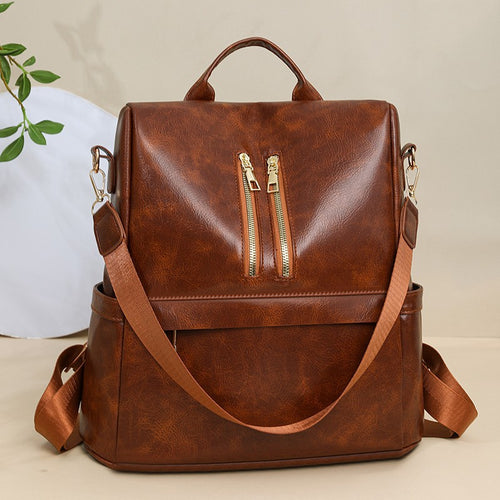 Versatile Vegan Leather Backpack Bowlift