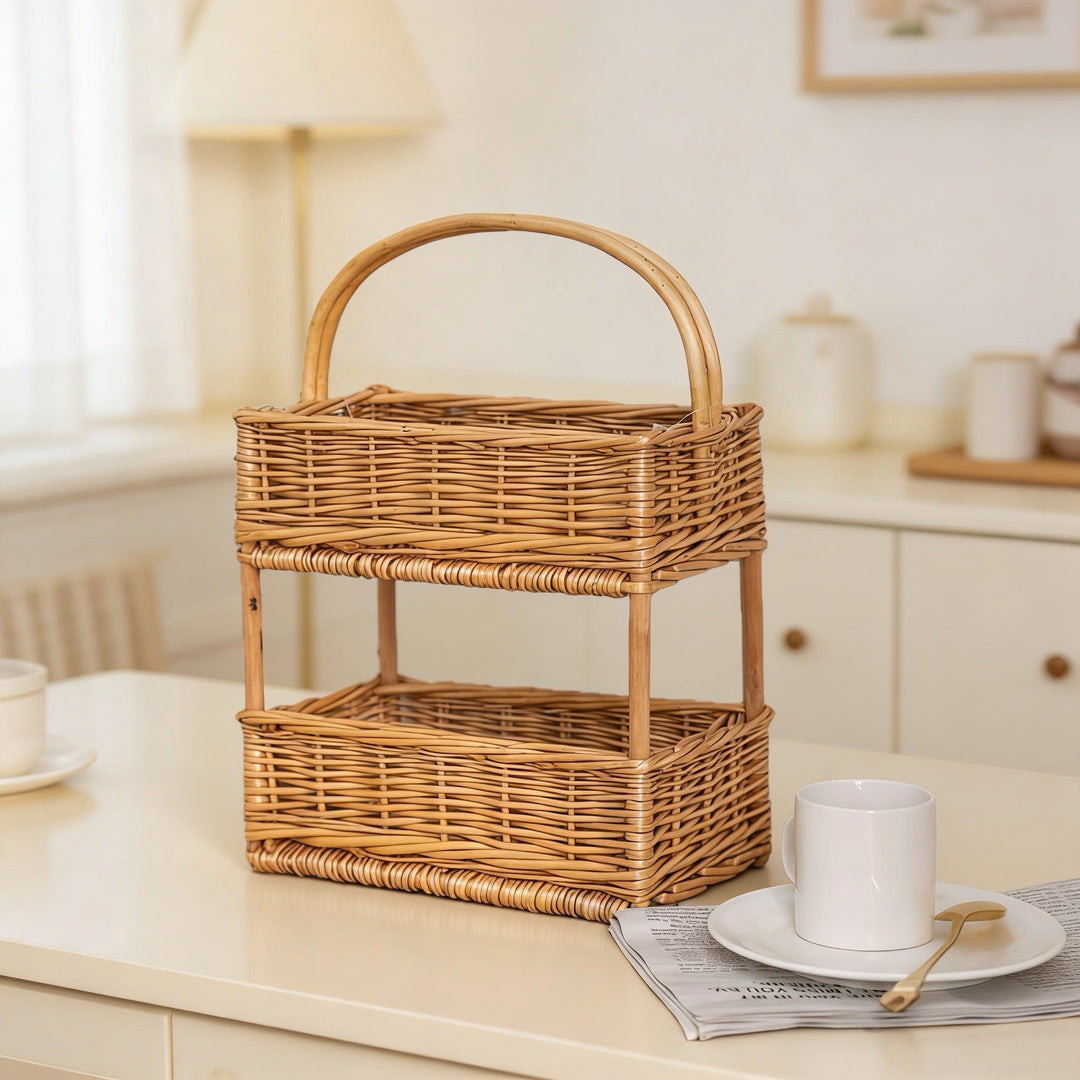Wooden Multi-Tier Storage Organizer Bowlift