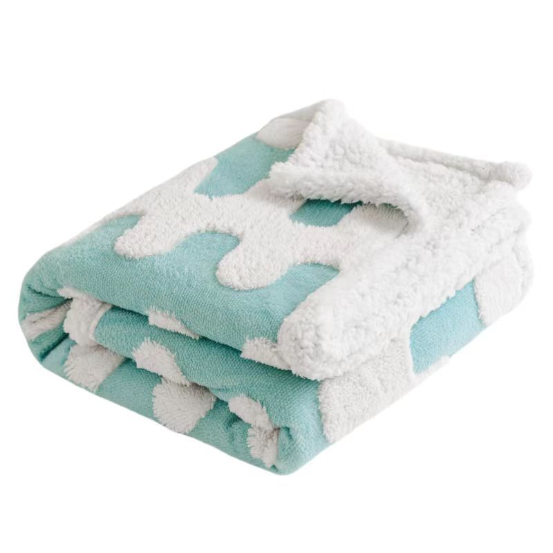 Oversized Reversible Plush Faux Fur Sherpa Throw Blanket