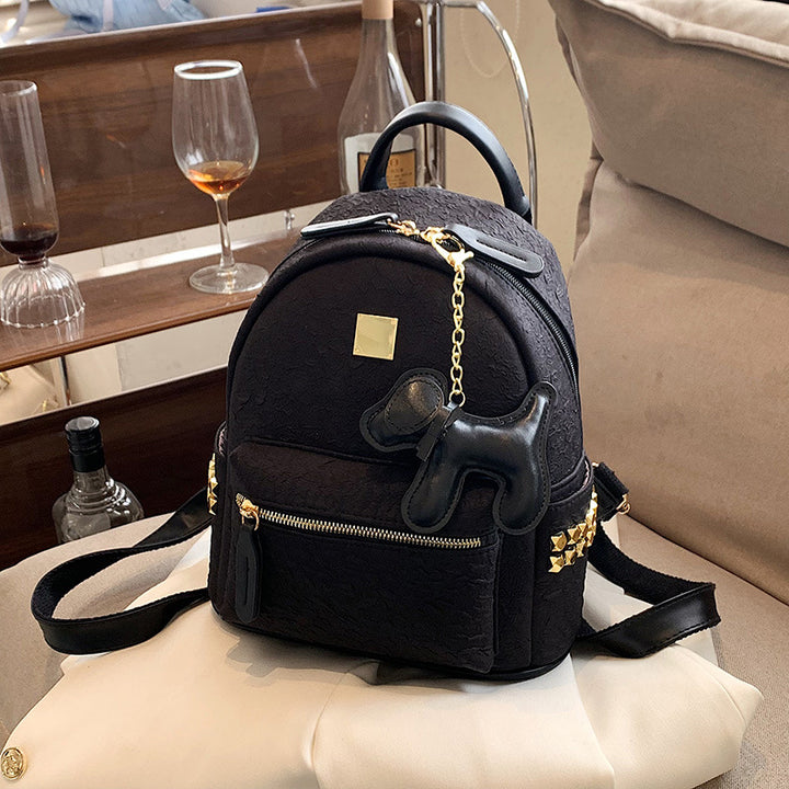 Textured Mini Backpack Bowlift