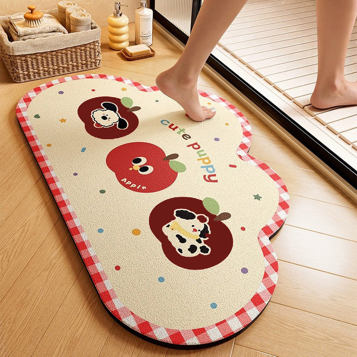 Cute Animal-Themed Memory Foam Bath Mat Bowlift