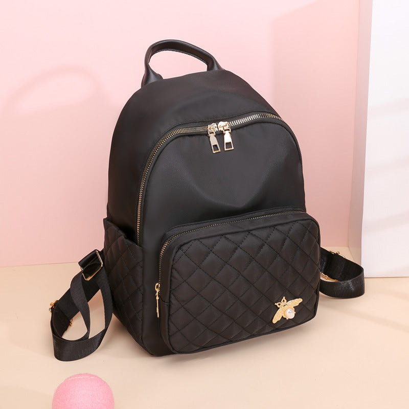 Quilted Vegan Leather Backpack Bowlift