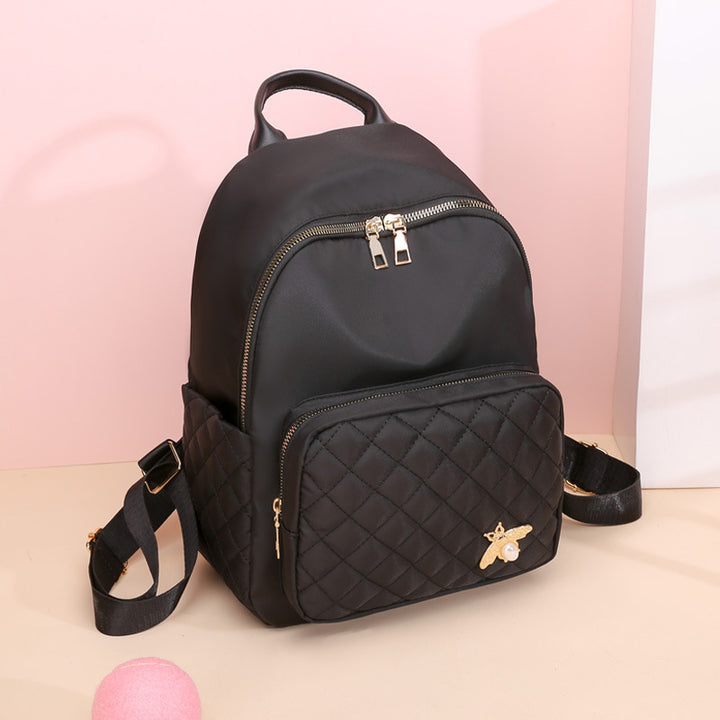 Quilted Vegan Leather Backpack Bowlift