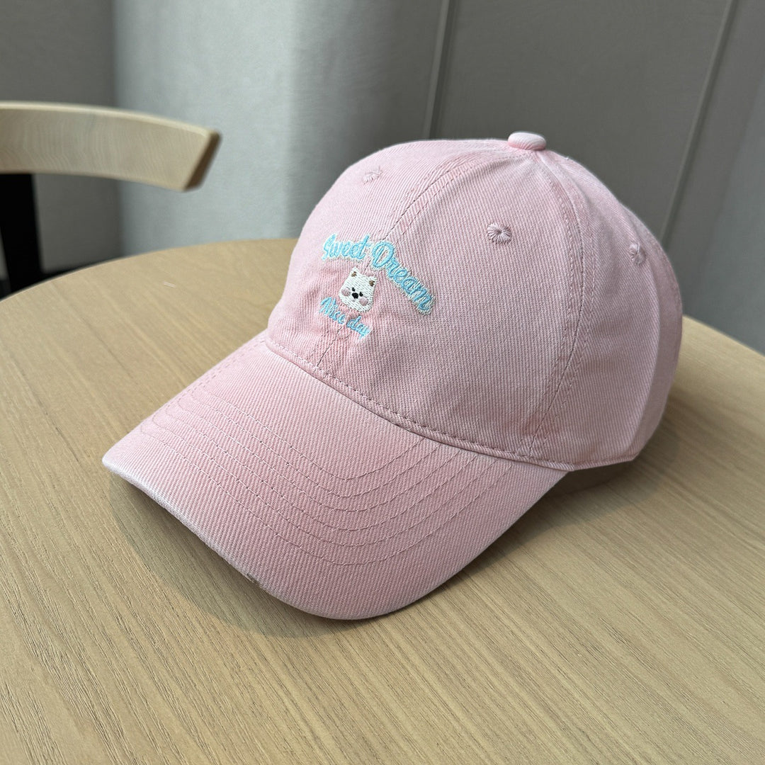 Women's Playful Embroidered Cap Bowlift