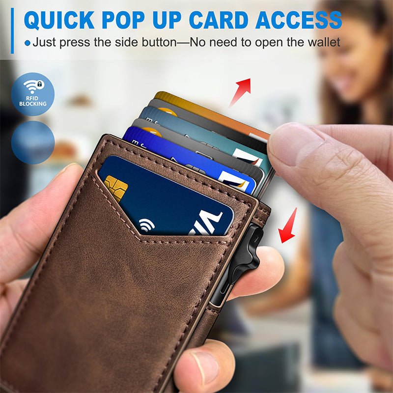Compact Multi-Function Leather Wallet Bowlift